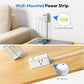 🔌Twin Extension Cord Splitter 12 / 18 FT, with 6ft Dual Extension Cord on Each Side 3 Widely Outlets, Double Extension Cord for Home Office Dorm Room