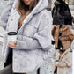 🍂 Early Autumn Special: 50% Off 🔥 Women's Oversized Hooded Patchwork Puffer Coat