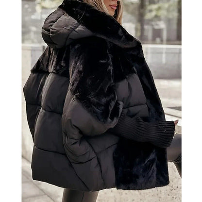🍂 Early Autumn Special: 50% Off 🔥 Women's Oversized Hooded Patchwork Puffer Coat