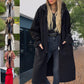 Women's Trendy Zip-Up Hooded Coat with Pockets